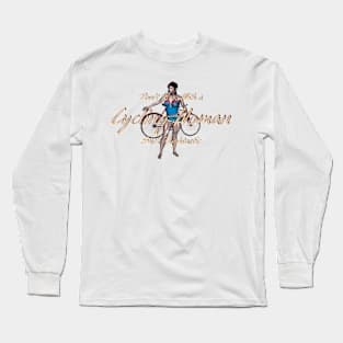 Cycling Woman Long Sleeve T-Shirt